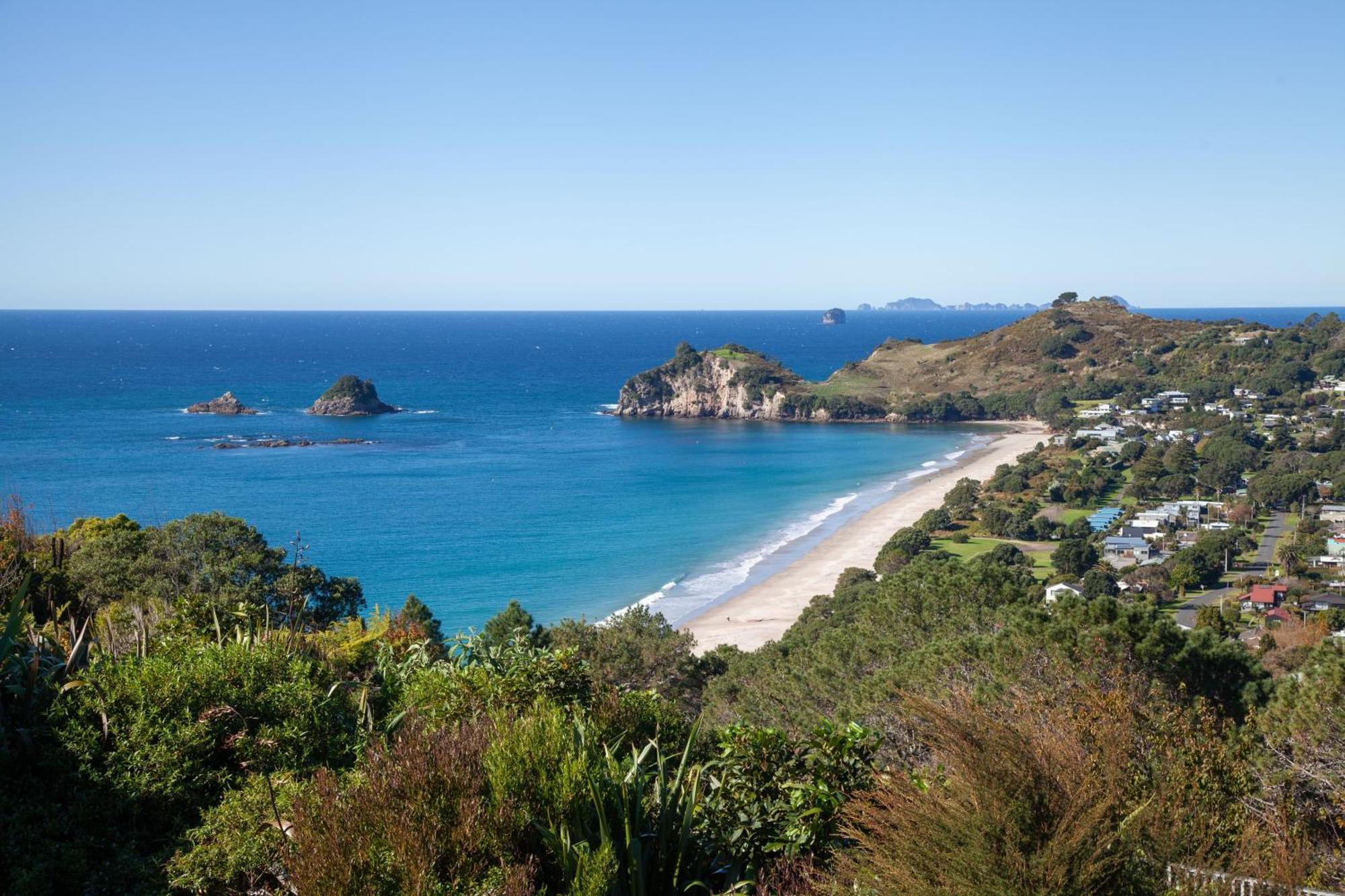 Cathedral Cove And Sunrise